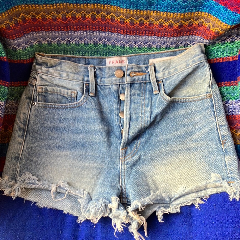 Frame denim shorts 25